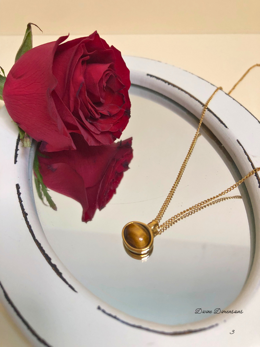 Tiger's Eye dream anchor necklace