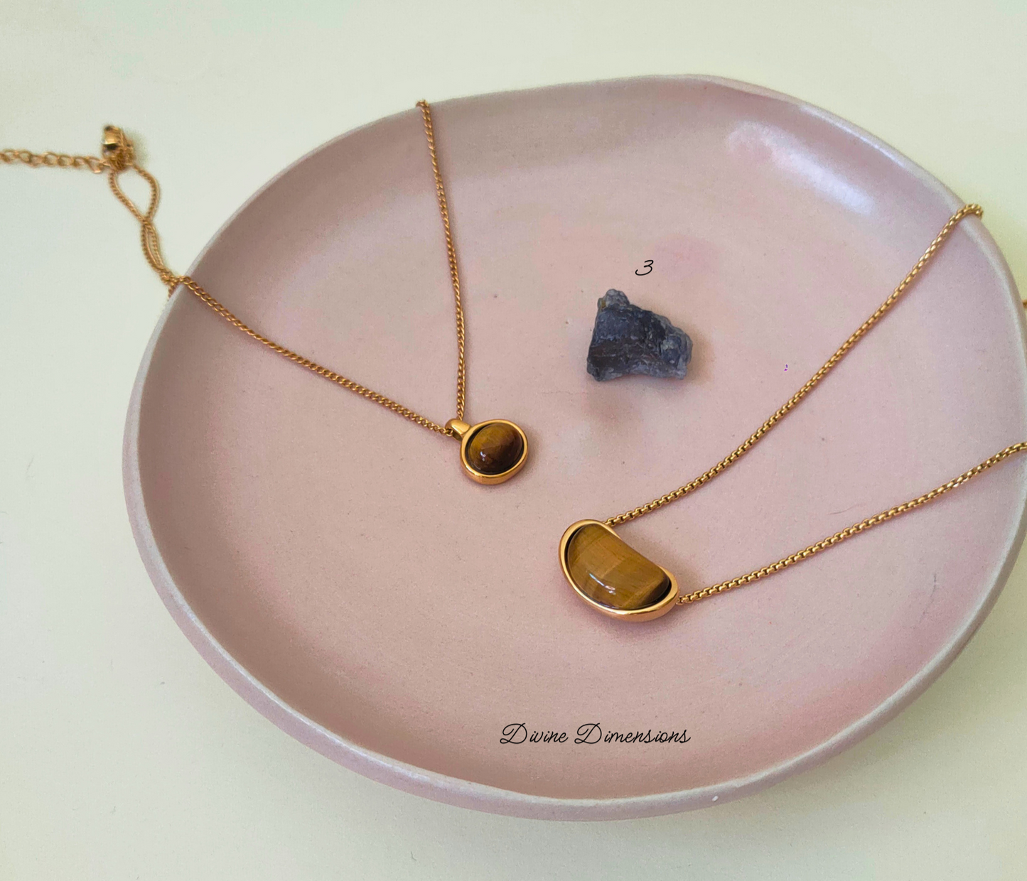 Tiger's Eye dream anchor necklace