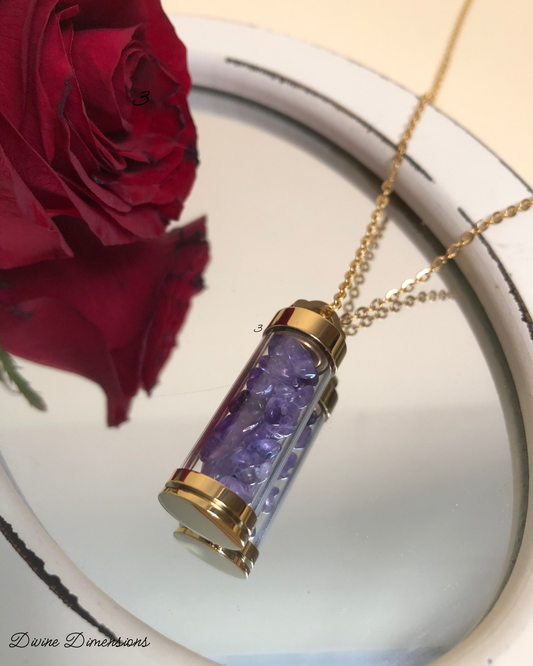 Amethyst Crystal Vial