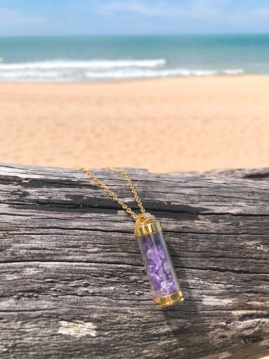Amethyst Crystal Vial