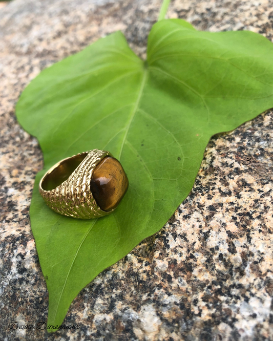 Tigers Eye Bold Ring