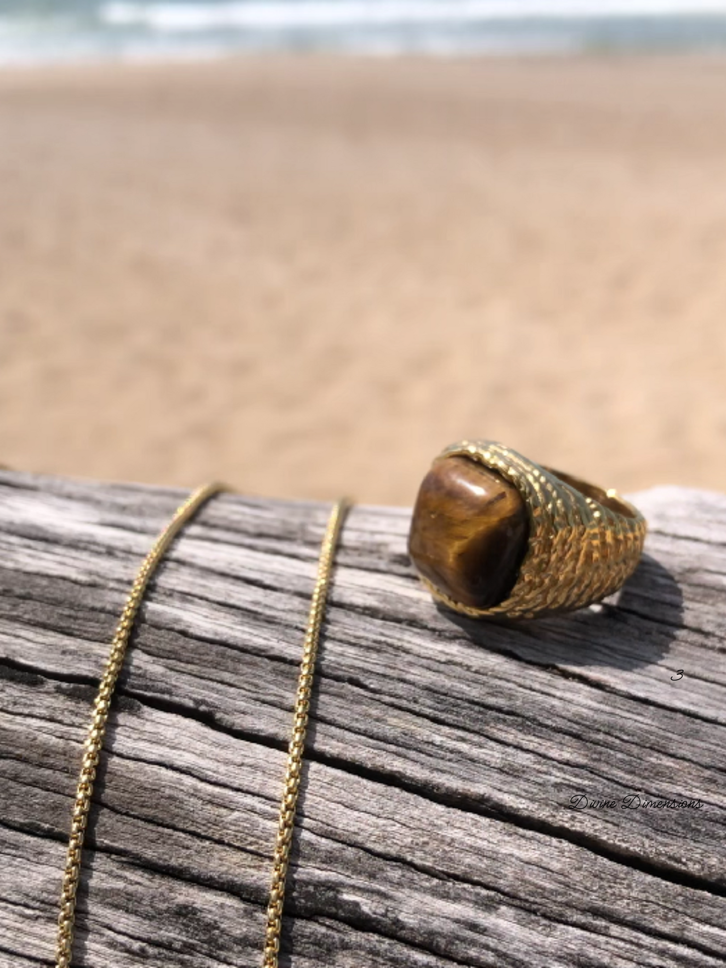 Tigers Eye Bold Ring